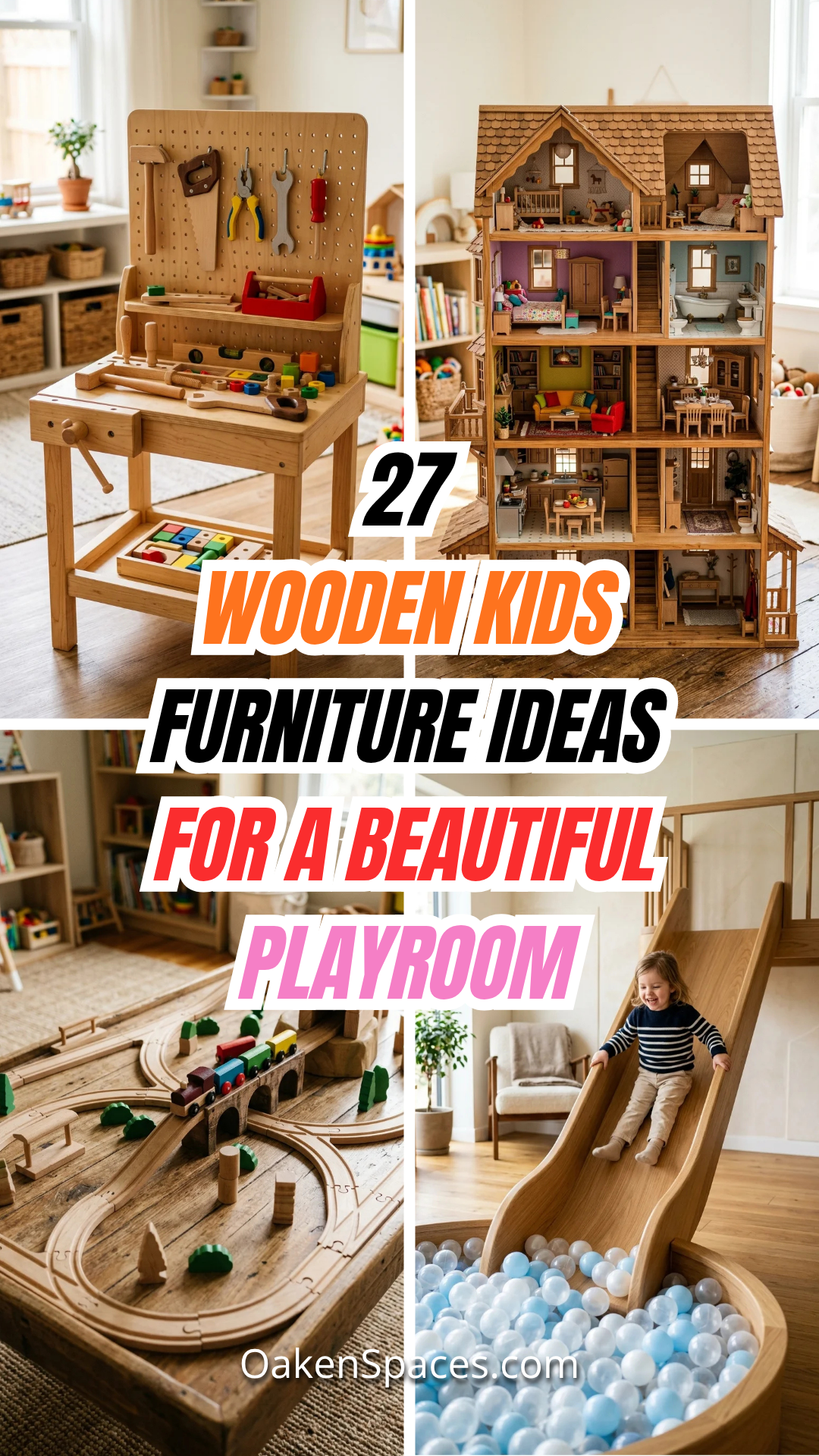 27 Wooden Kids Furniture Ideas for a Beautiful Playroom