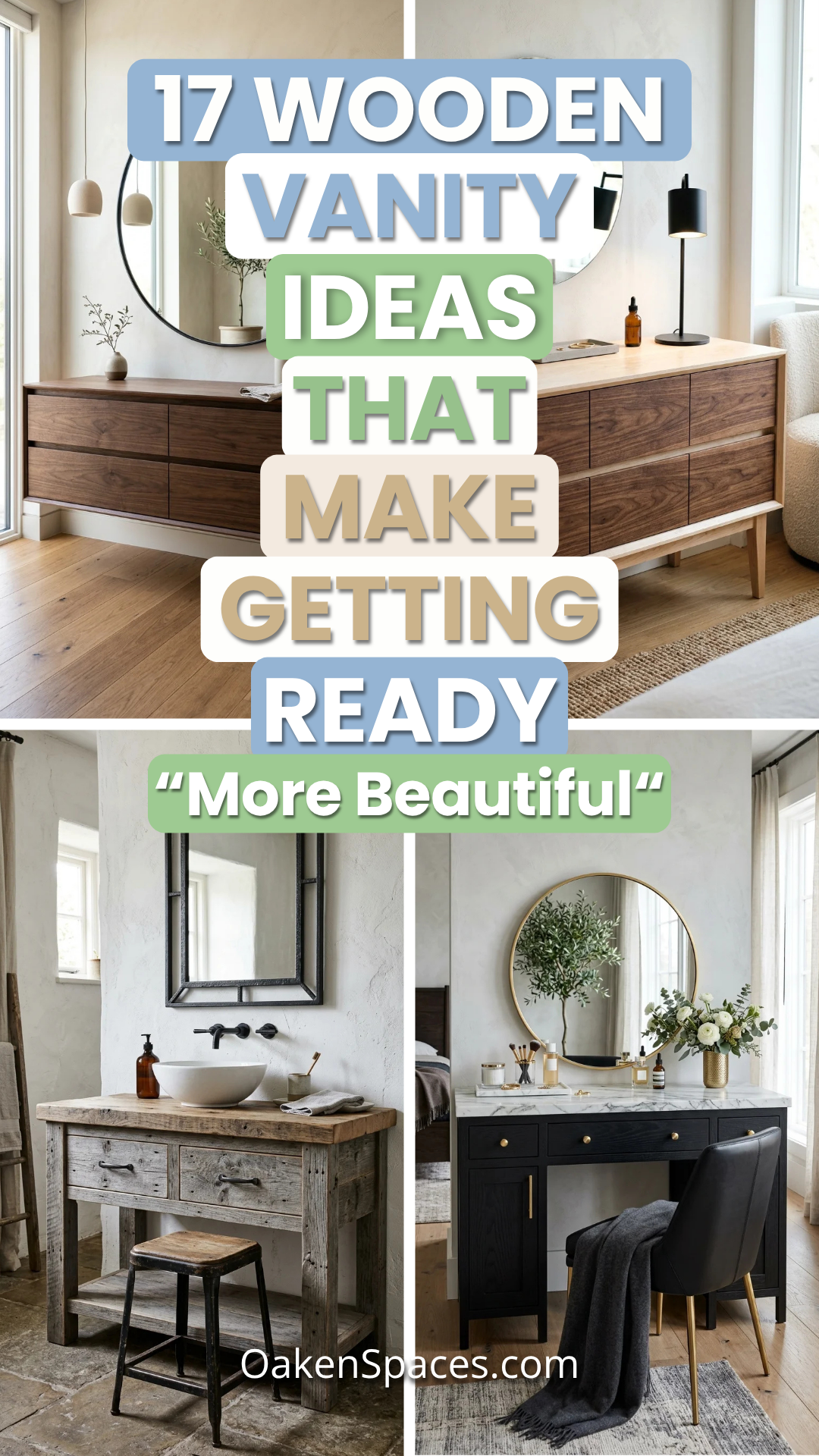 17 Wooden Vanity Ideas That Make Getting Ready More Beautiful