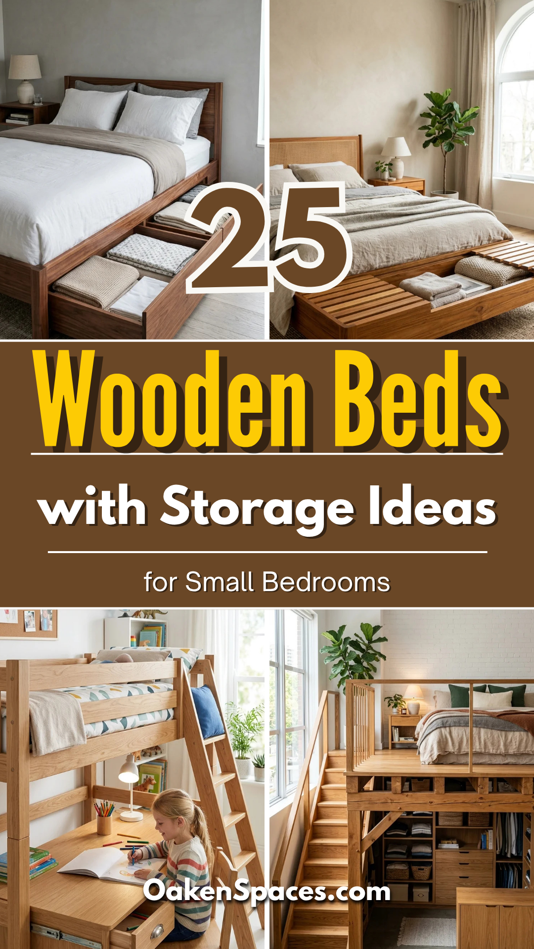 25 Wooden Bed with Storage Ideas for Small Bedrooms