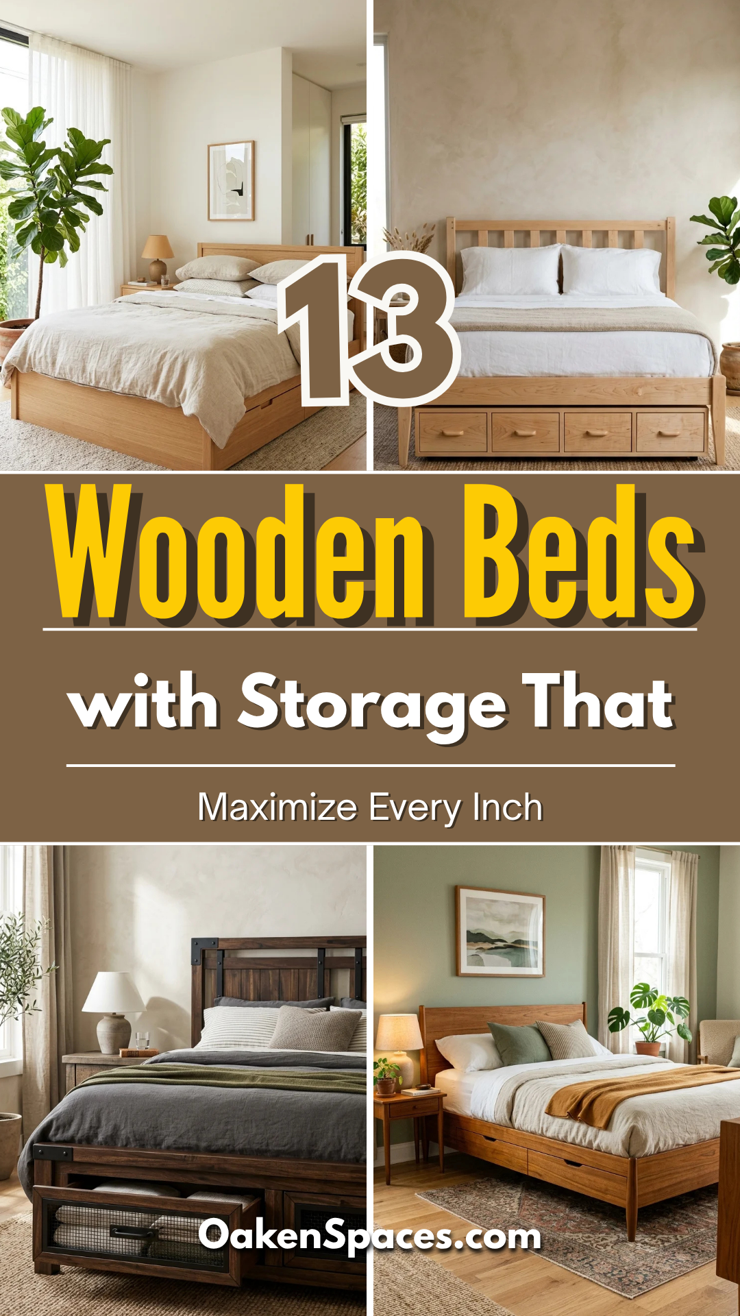 13 Wooden Beds with Storage That Maximize Every Inch
