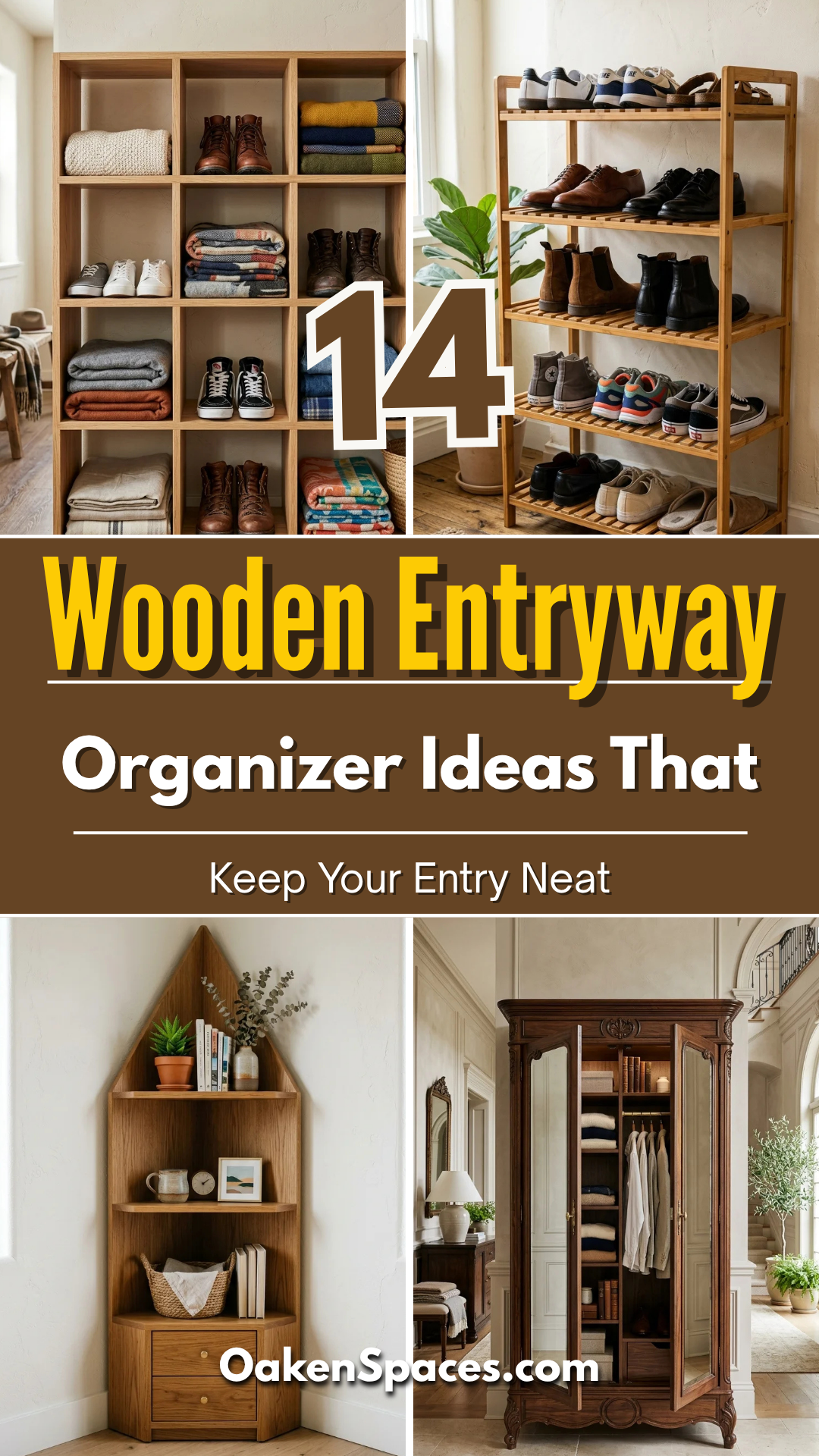14 Wooden Entryway Organizer Ideas That Keep Your Entry Neat