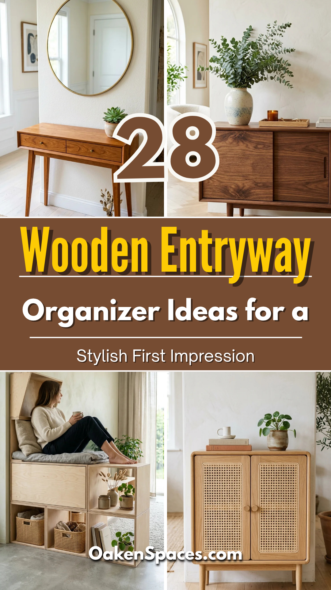 28 Wooden Entryway Organizer Ideas for a Stylish First Impression