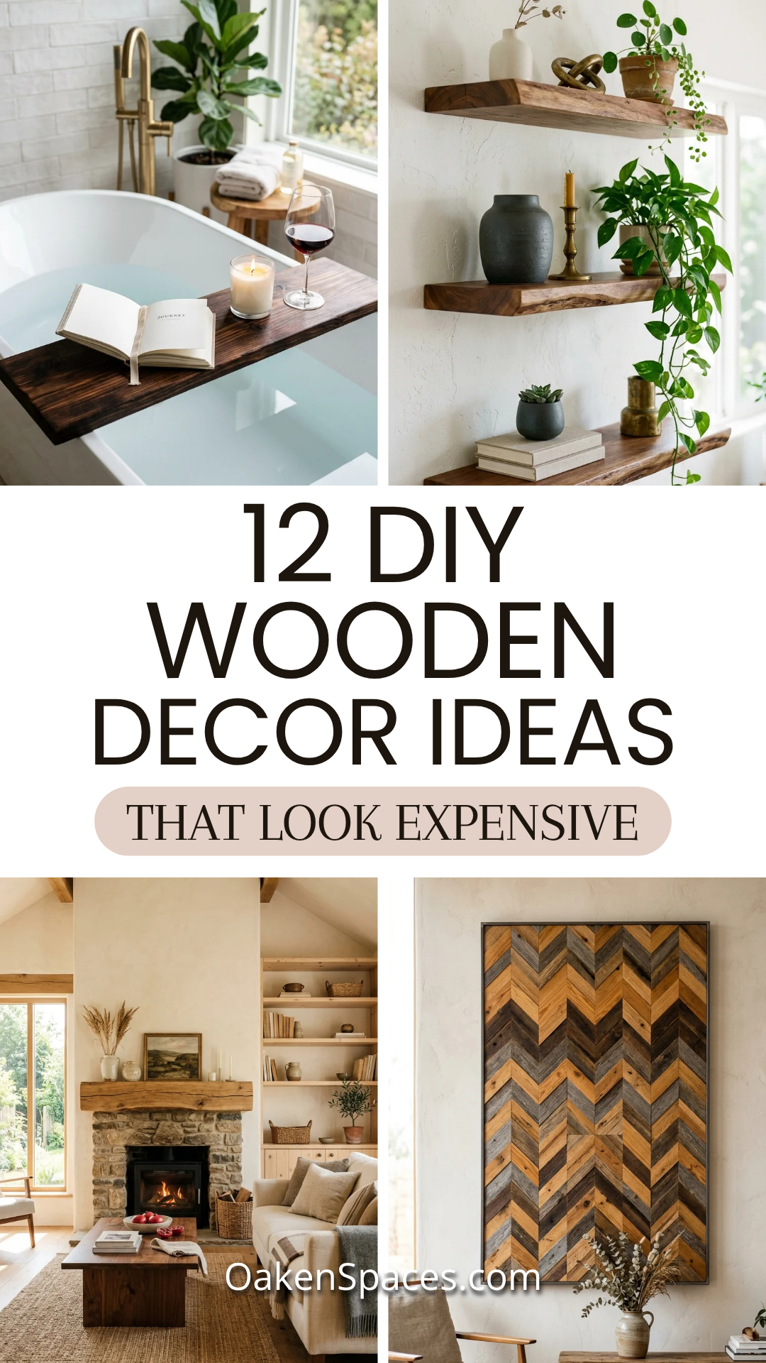 12 DIY Wooden Decor Ideas That Make Your Home Look Handmade and Expensive