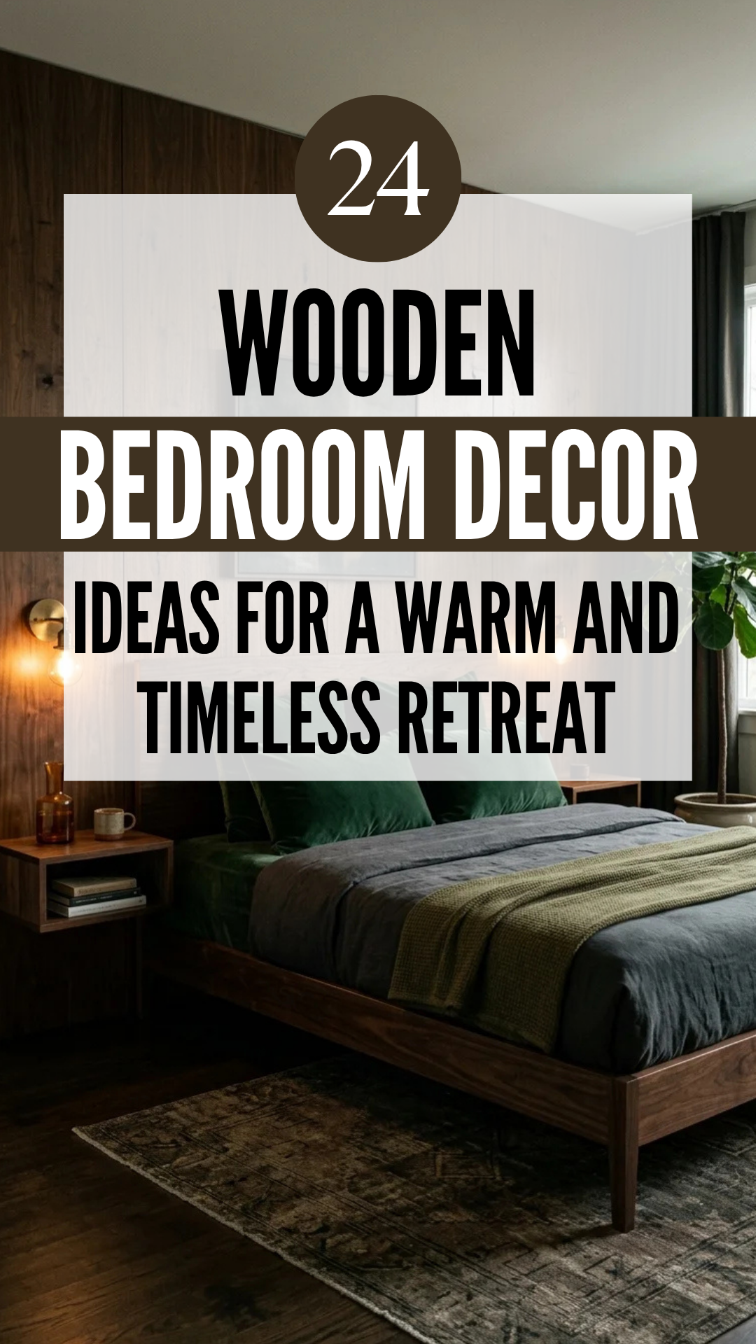 24 Wooden Bedroom Decor Ideas for a Warm and Timeless Retreat