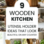 9 Wooden Kitchen Utensil Holder Ideas That Look Beautiful on Any Counter