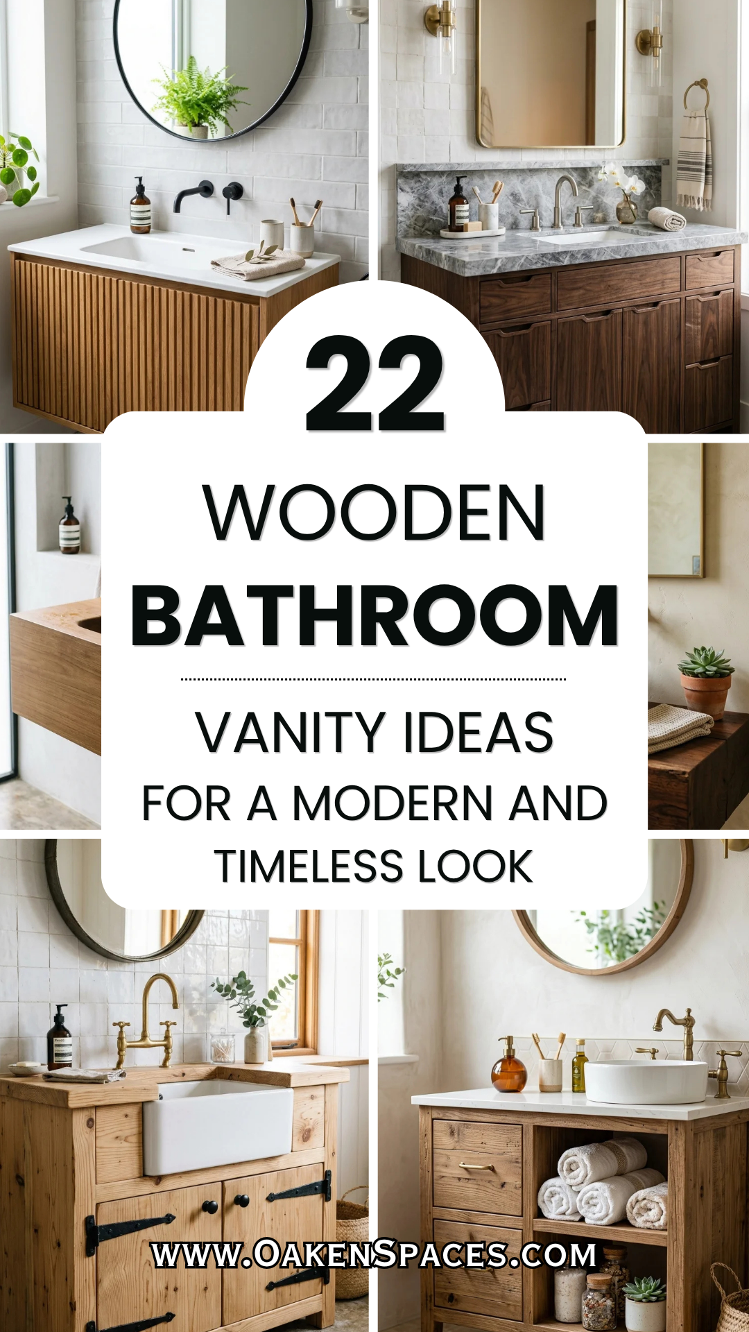 22 Wooden Bathroom Vanity Ideas for a Modern and Timeless Look