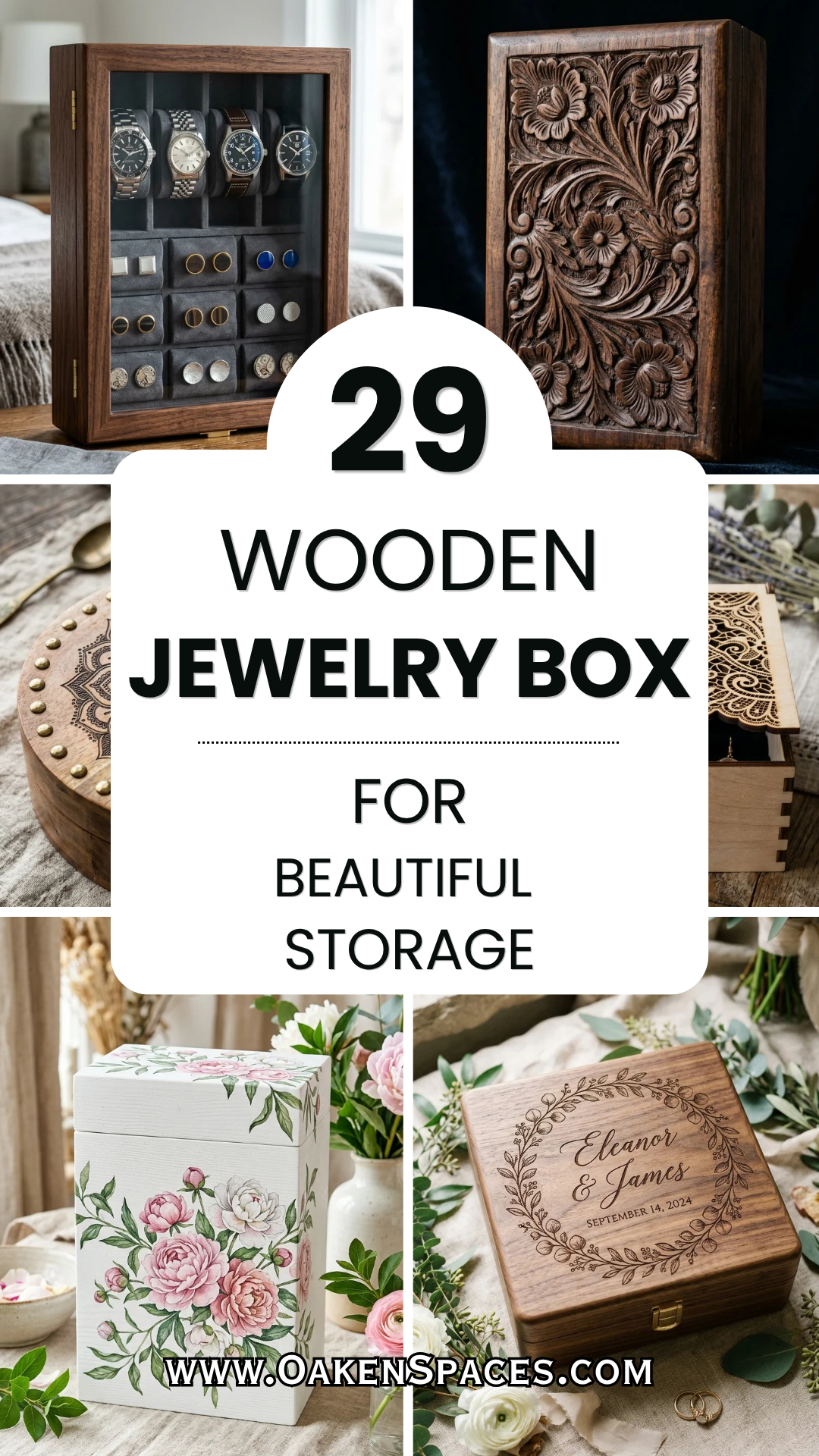 29 Wooden Jewelry Box Ideas for Beautiful Storage