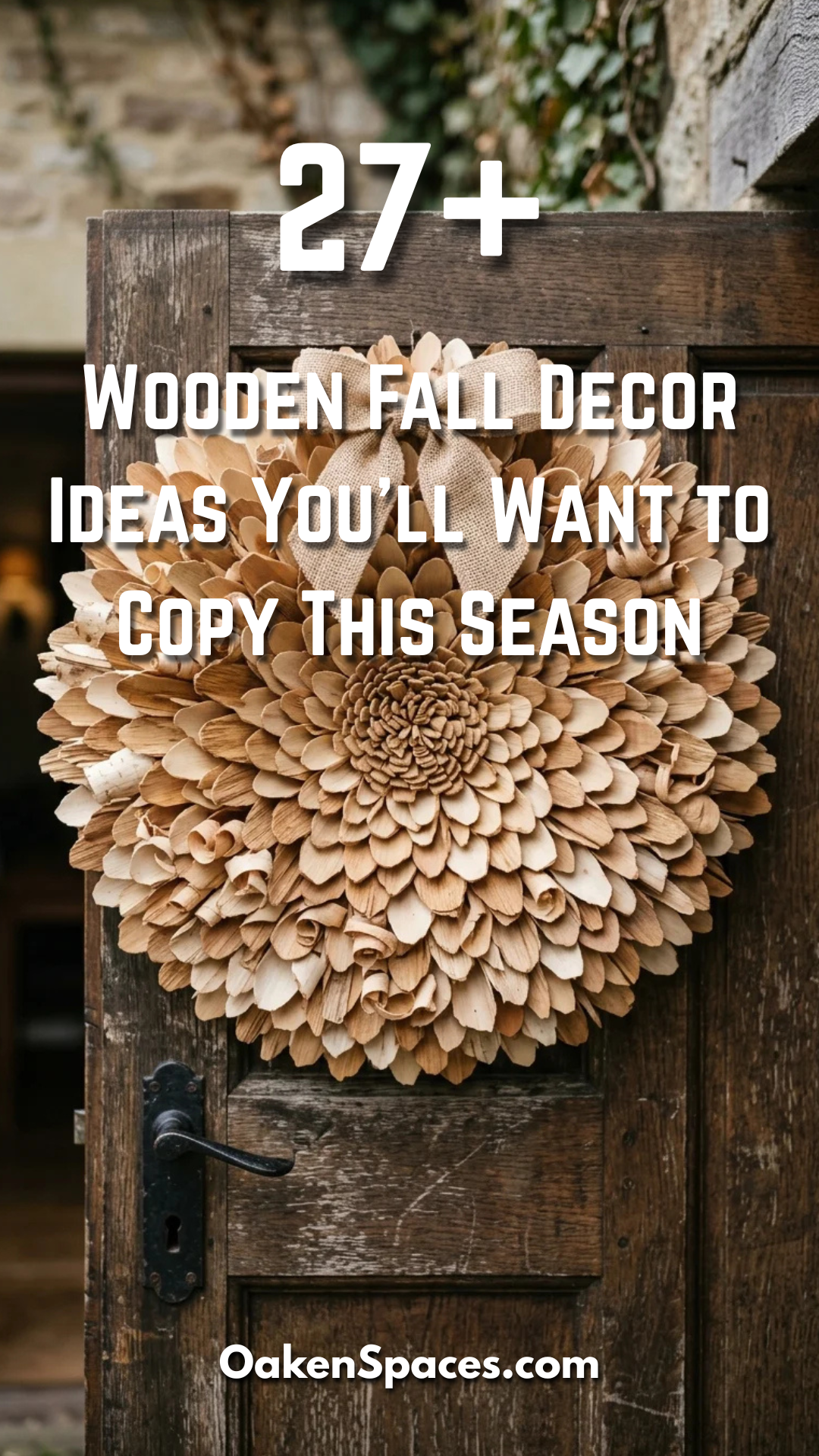 27 Wooden Fall Decor Ideas You’ll Want to Copy This Season