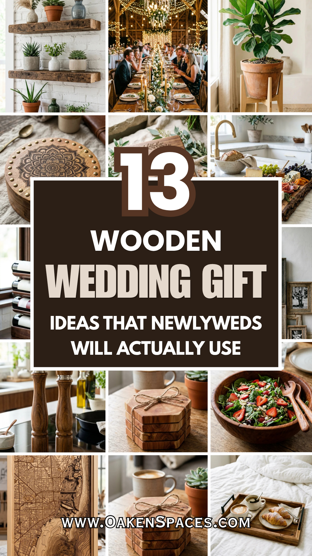13 Wooden Wedding Gift Ideas That Newlyweds Will Actually Use