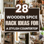 28 Wooden Spice Rack Ideas for a Stylish Countertop