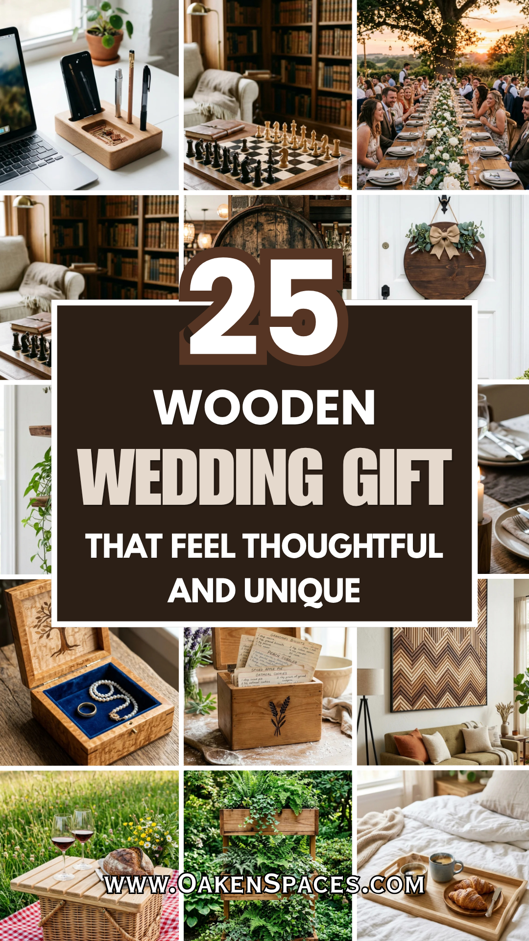25 Wooden Wedding Gift Ideas That Feel Thoughtful and Unique