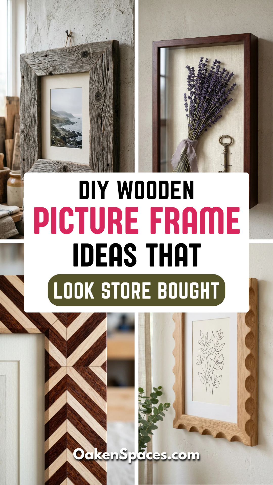 10 DIY Wooden Picture Frame Ideas That Look Store-Bought