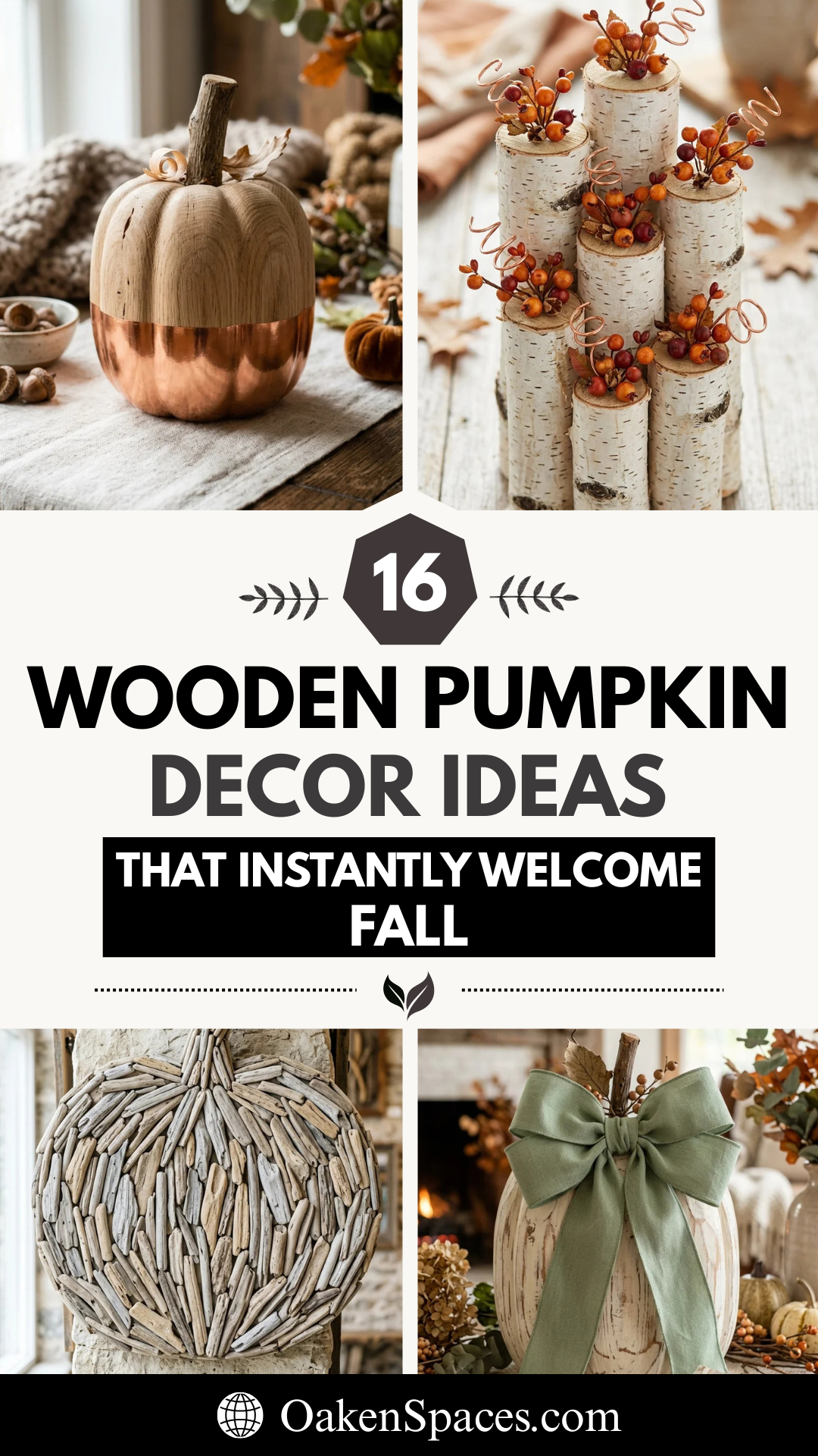 16 Wooden Pumpkin Decor Ideas That Instantly Welcome Fall