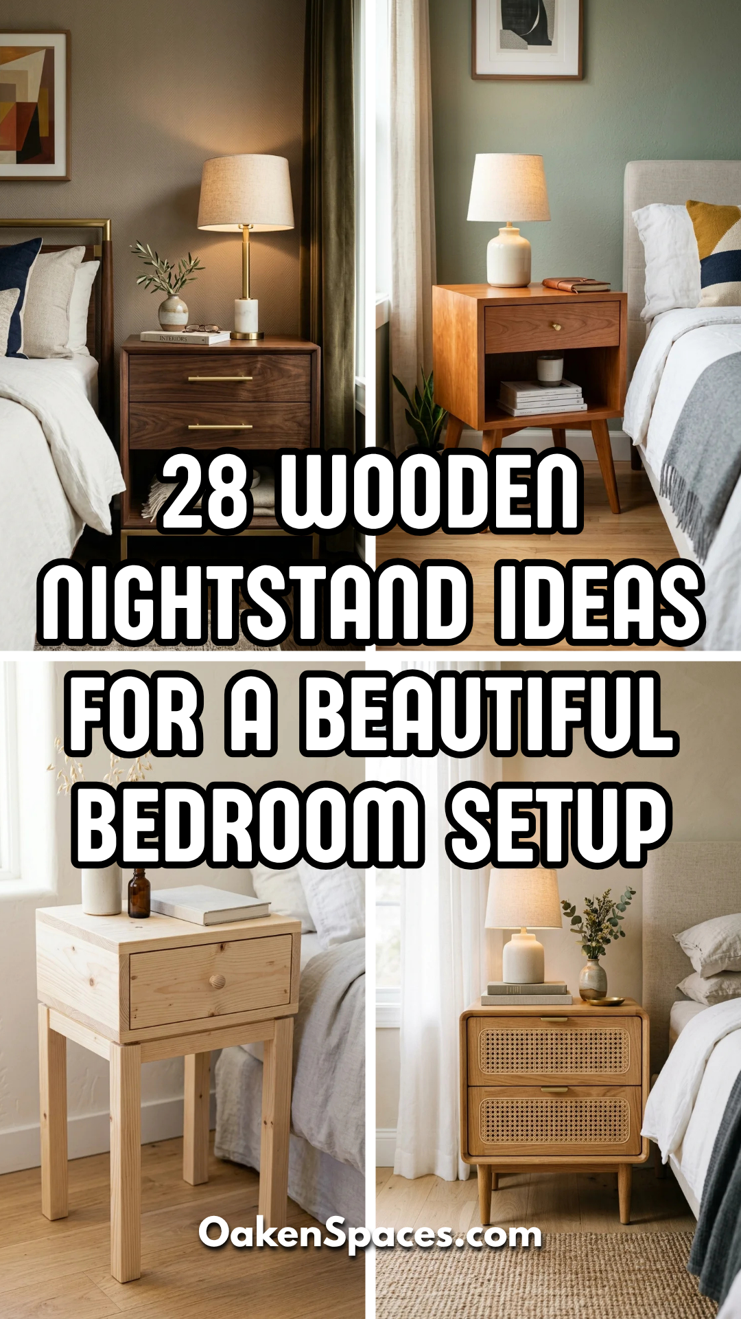 28 Wooden Nightstand Ideas for a Beautiful Bedroom Setup