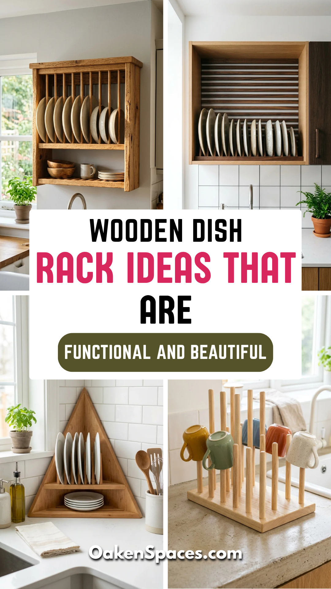 16 Wooden Dish Rack Ideas That Are Functional and Beautiful