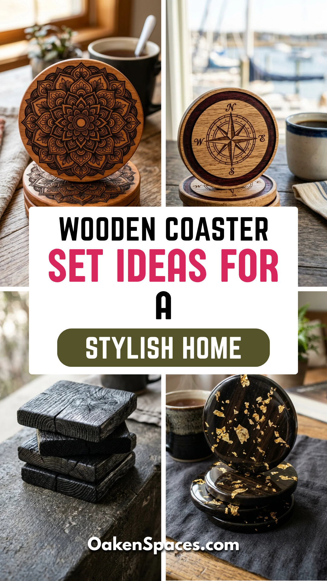 30 Wooden Coaster Set Ideas for a Stylish Home