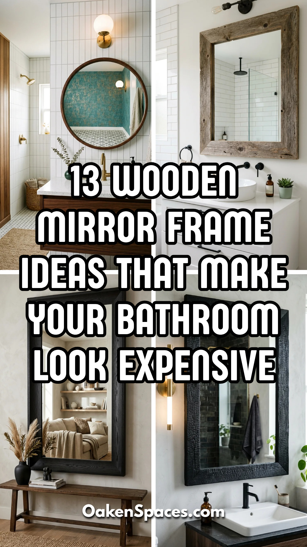 13 Wooden Mirror Frame Ideas That Make Your Bathroom Look Expensive