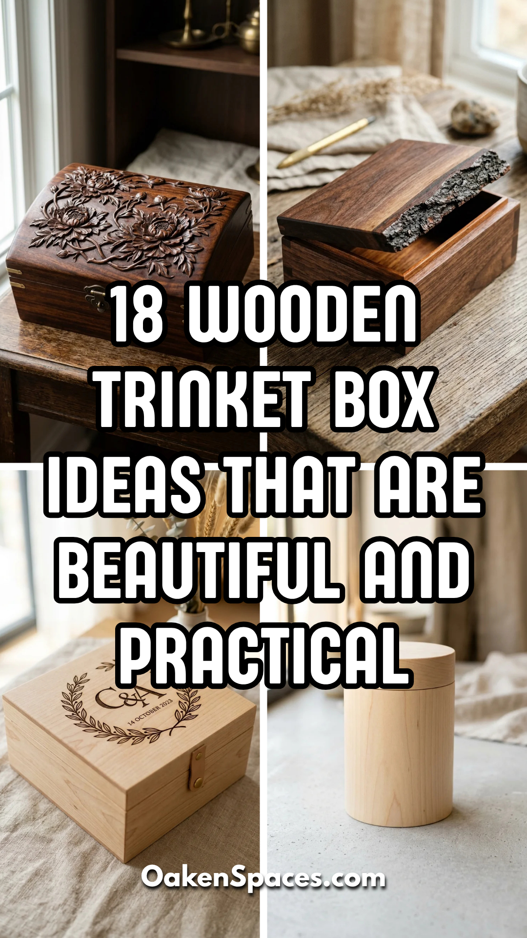 18 Wooden Trinket Box Ideas That Are Beautiful and Practical