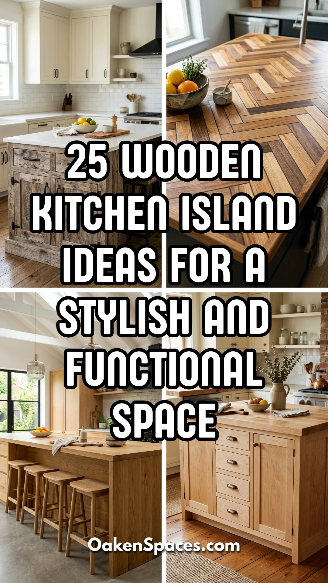 25 Wooden Kitchen Island Ideas for a Stylish and Functional Space