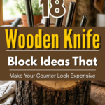 18 Wooden Knife Block Ideas That Make Your Counter Look Expensive