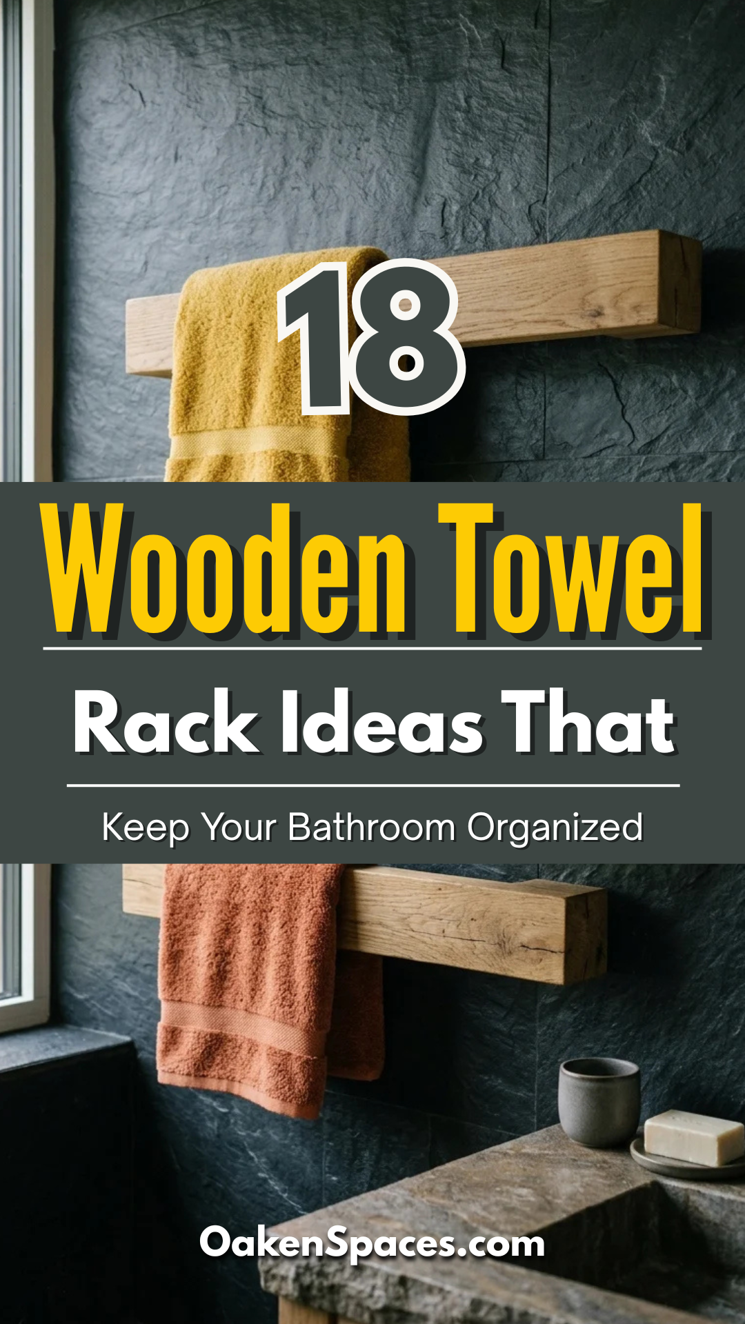 18 Wooden Towel Rack Ideas That Keep Your Bathroom Organized