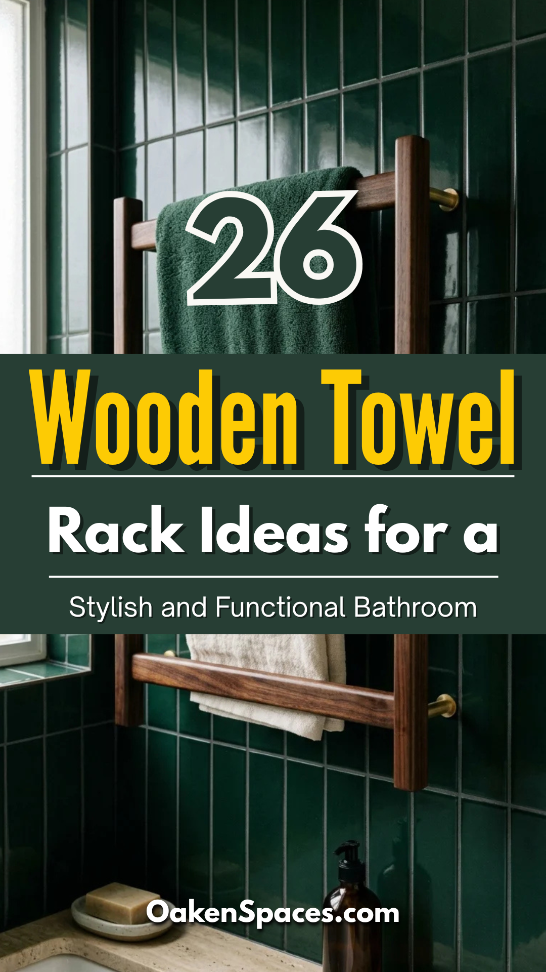 26 Wooden Towel Rack Ideas for a Stylish and Functional Bathroom