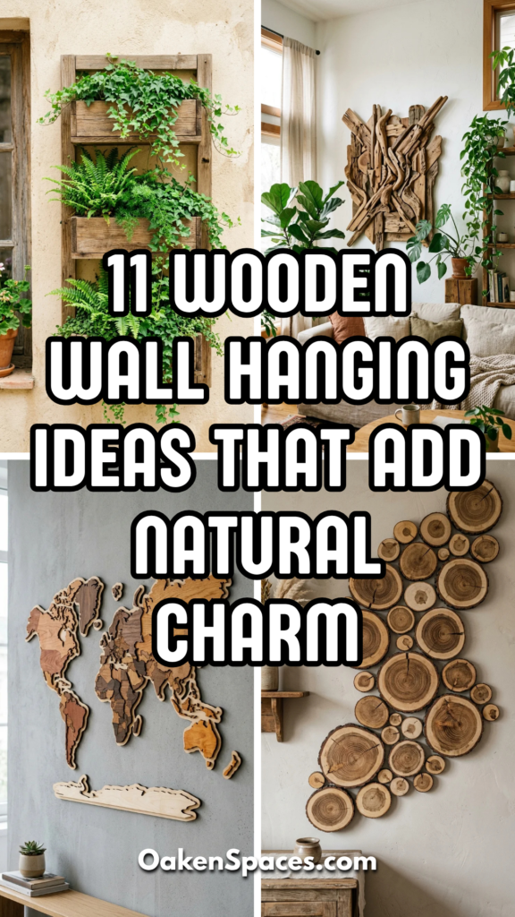 11 Wooden Wall Hanging Ideas That Add Natural Charm