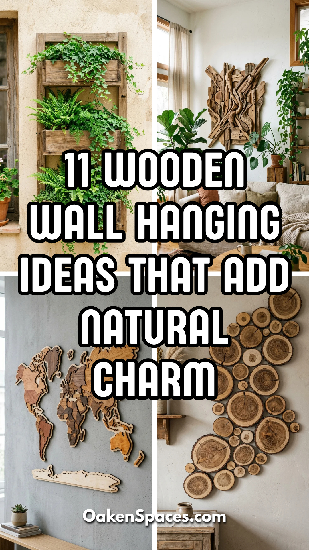 11 Wooden Wall Hanging Ideas That Add Natural Charm