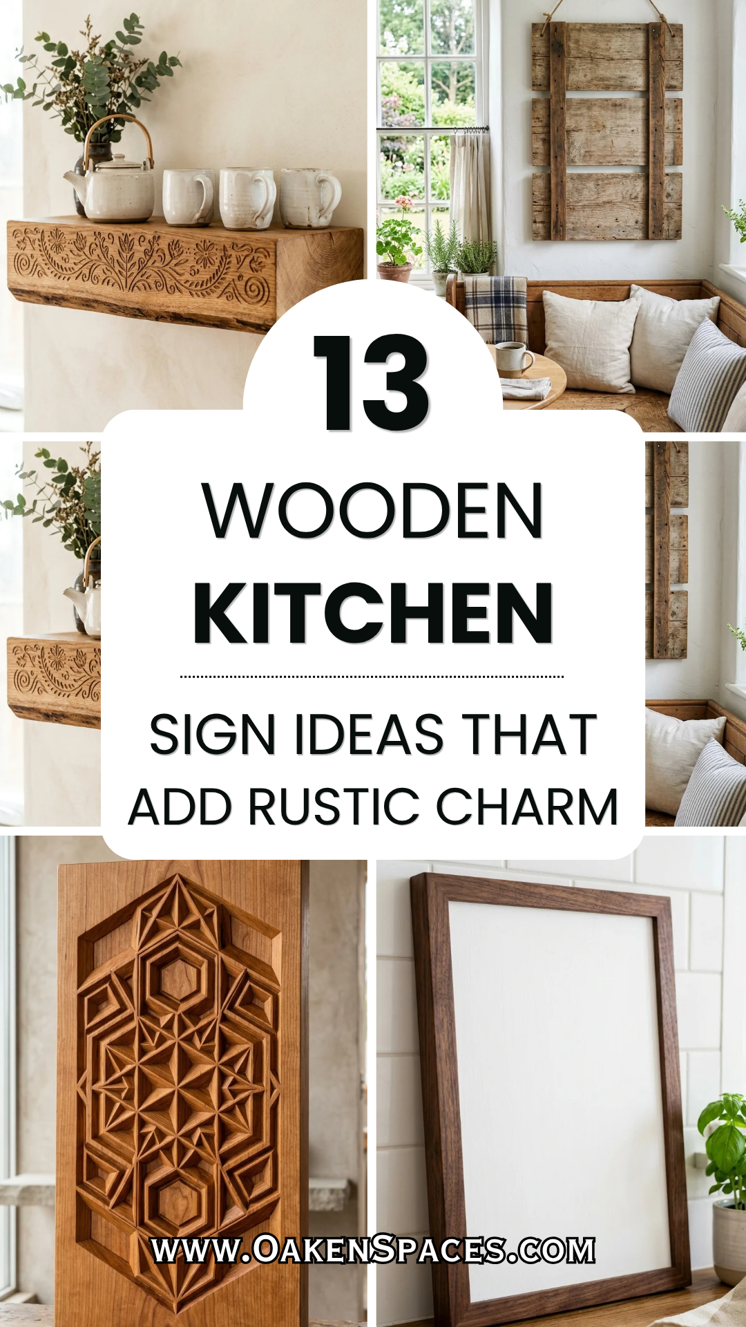 13 Wooden Kitchen Sign Ideas That Add Rustic Charm