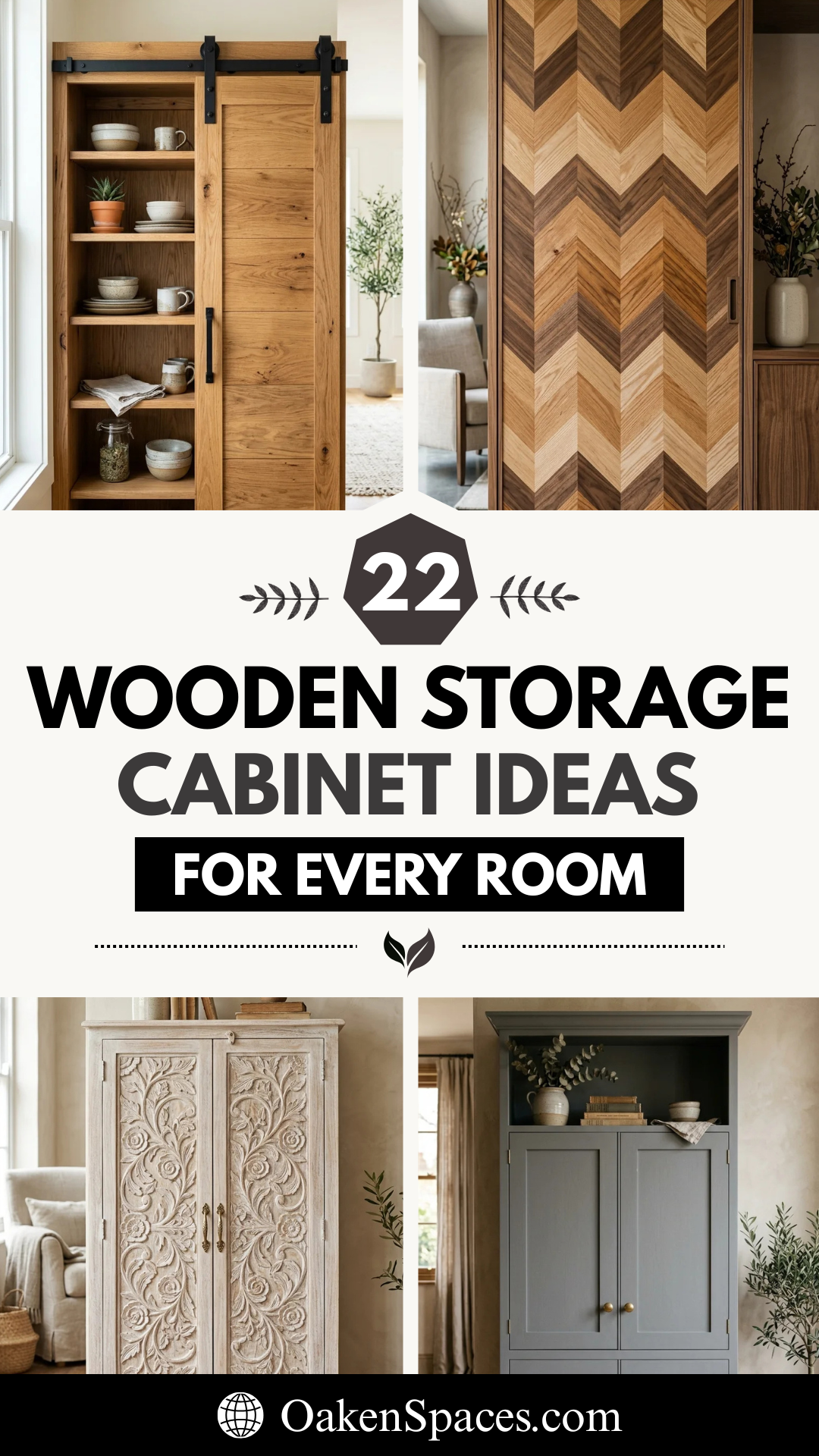 22 Wooden Storage Cabinet Ideas for Every Room