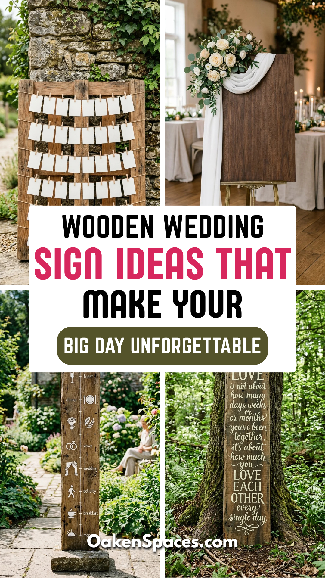 18 Wooden Wedding Sign Ideas That Make Your Big Day Unforgettable