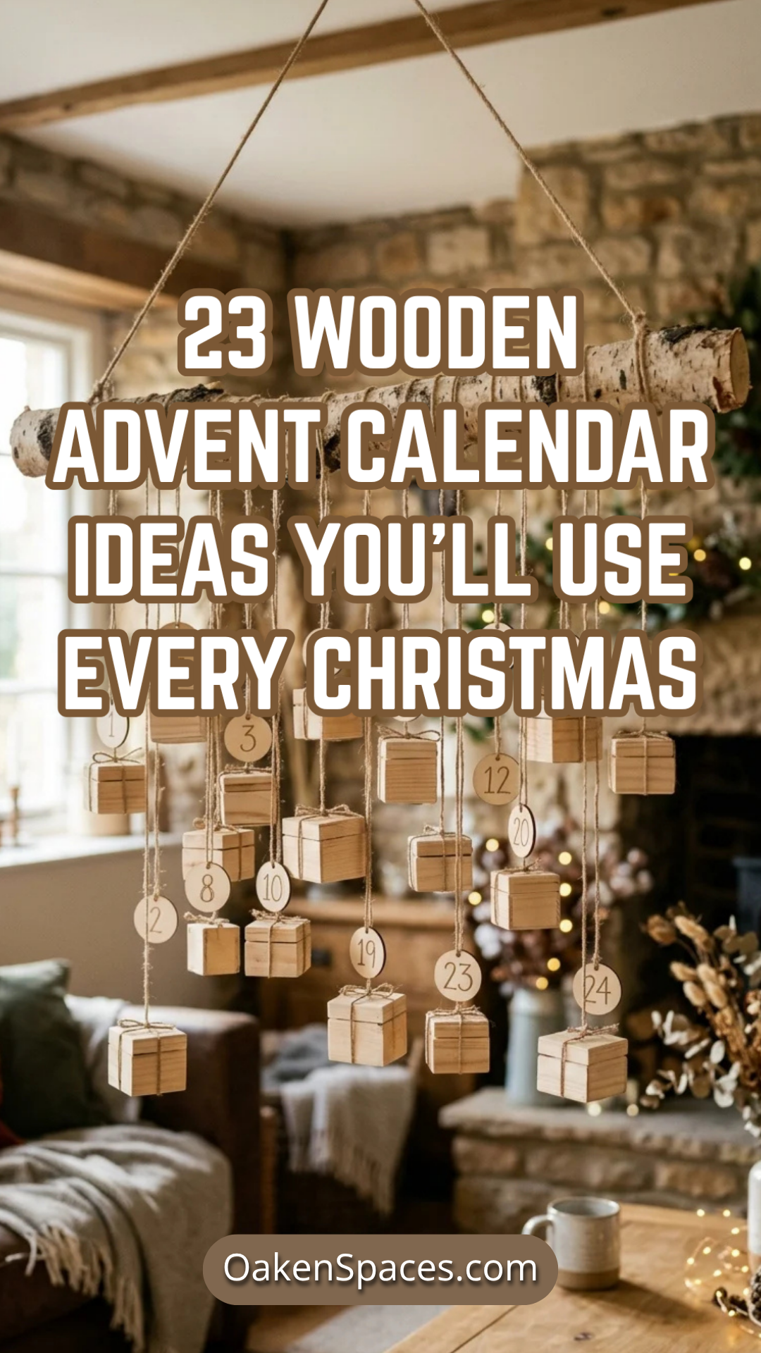 23 Wooden Advent Calendar Ideas You’ll Use Every Christmas