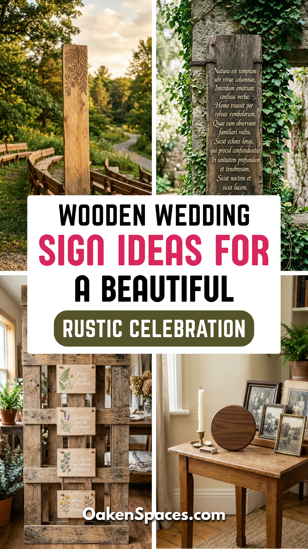 26 Wooden Wedding Sign Ideas for a Beautiful Rustic Celebration