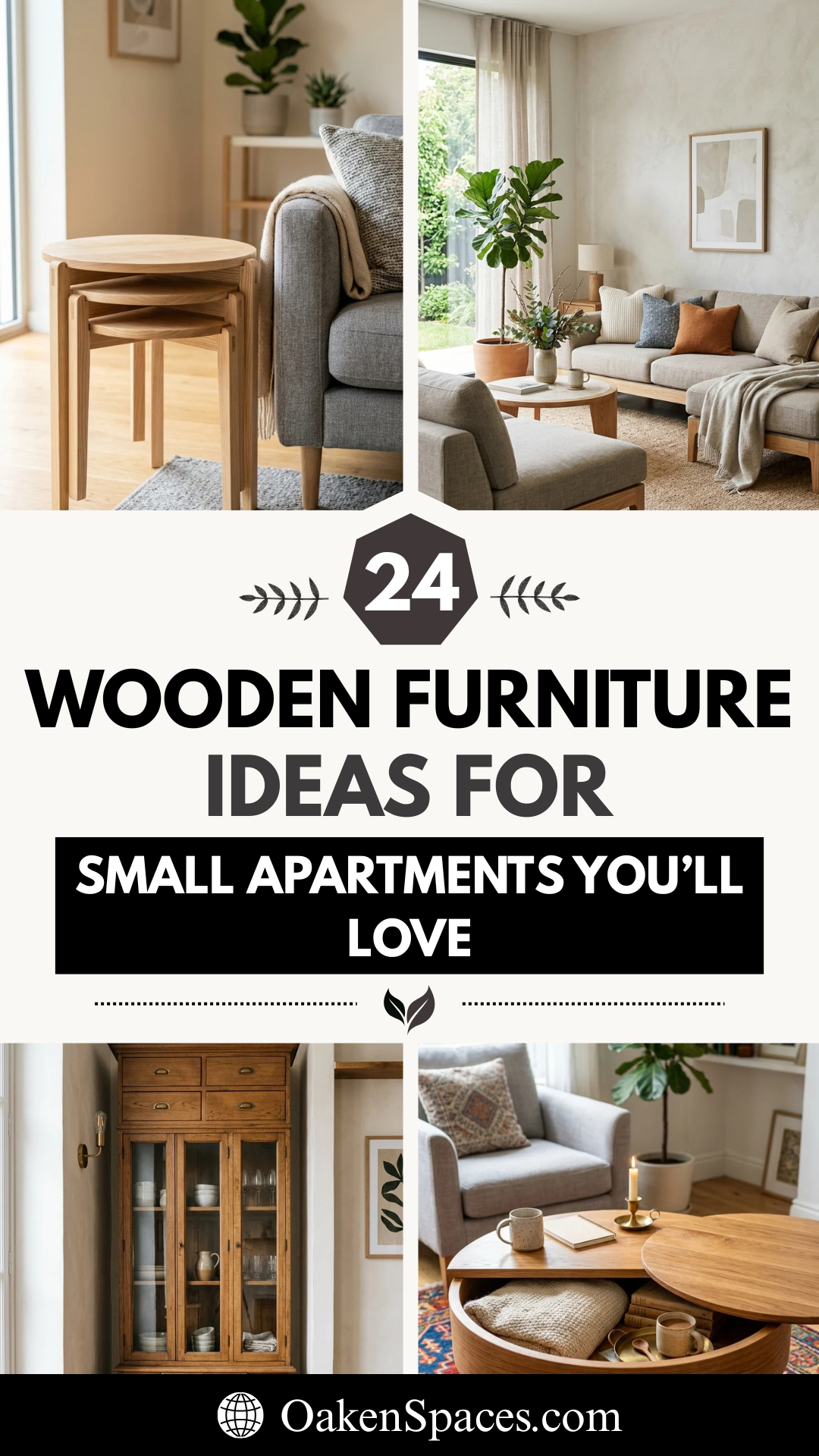 24 Wooden Furniture Ideas for Small Apartments You’ll Love