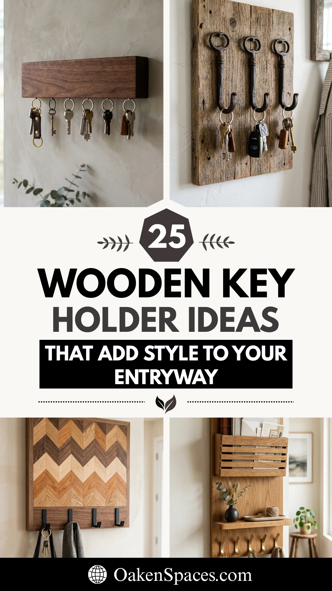 25 Wooden Key Holder Ideas That Add Style to Your Entryway
