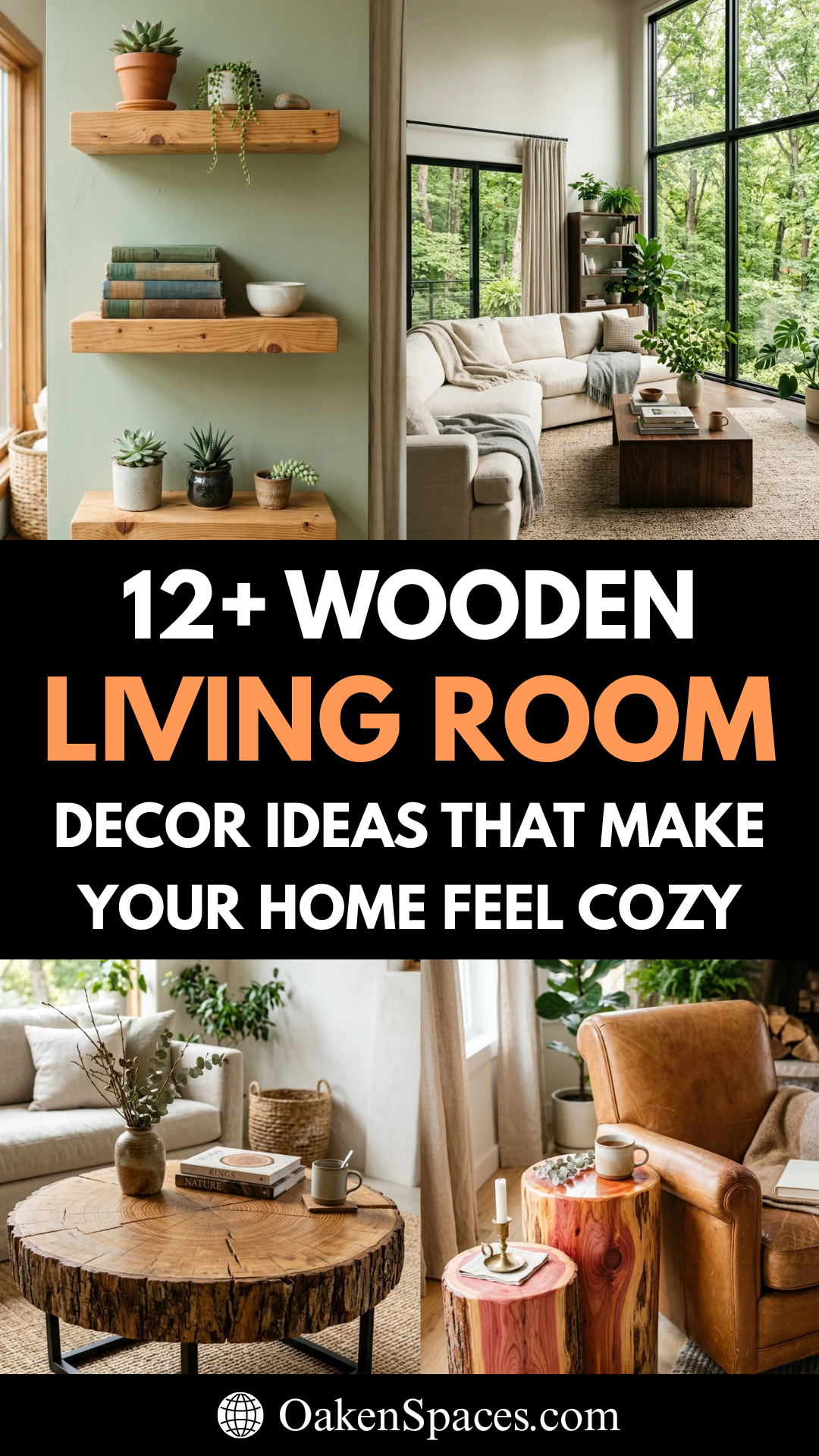 12 Wooden Living Room Decor Ideas That Make Your Home Feel Cozy