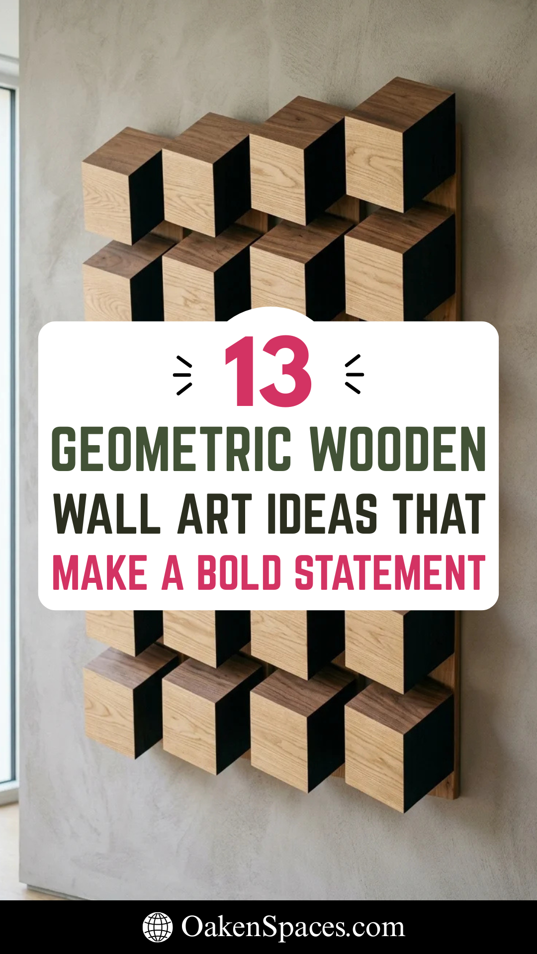 13 Geometric Wooden Wall Art Ideas That Make a Bold Statement