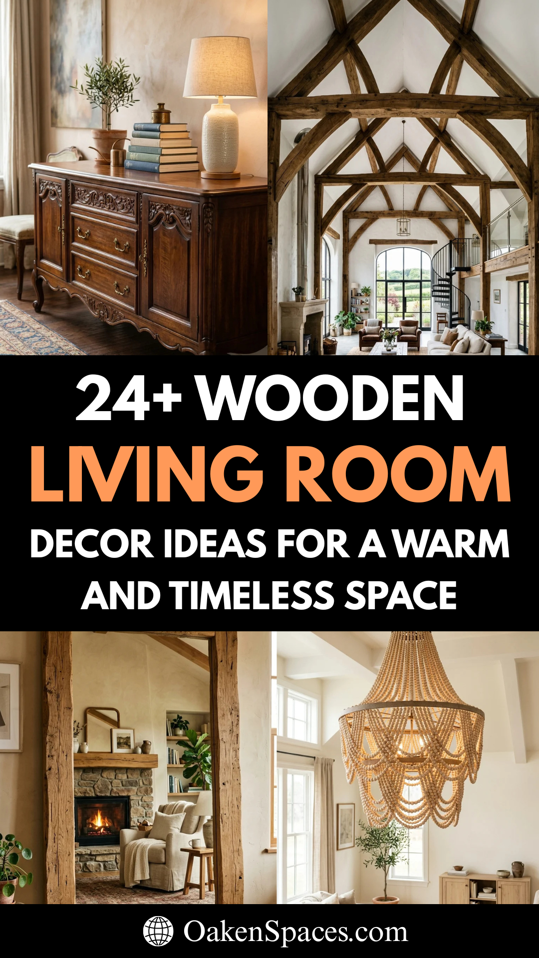24 Wooden Living Room Decor Ideas for a Warm and Timeless Space
