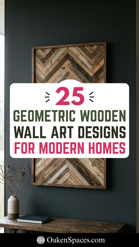25 Geometric Wooden Wall Art Designs for Modern Homes