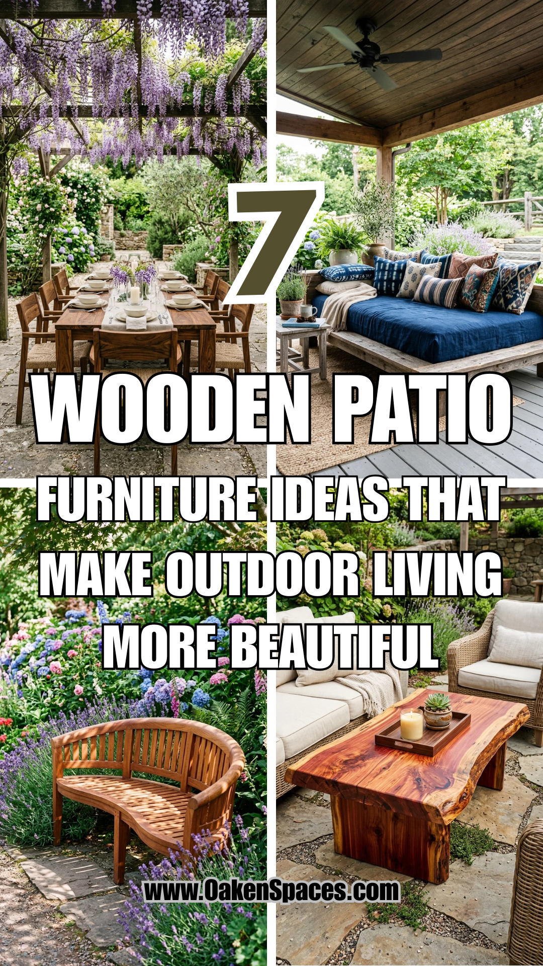 7 Wooden Patio Furniture Ideas That Make Outdoor Living More Beautiful