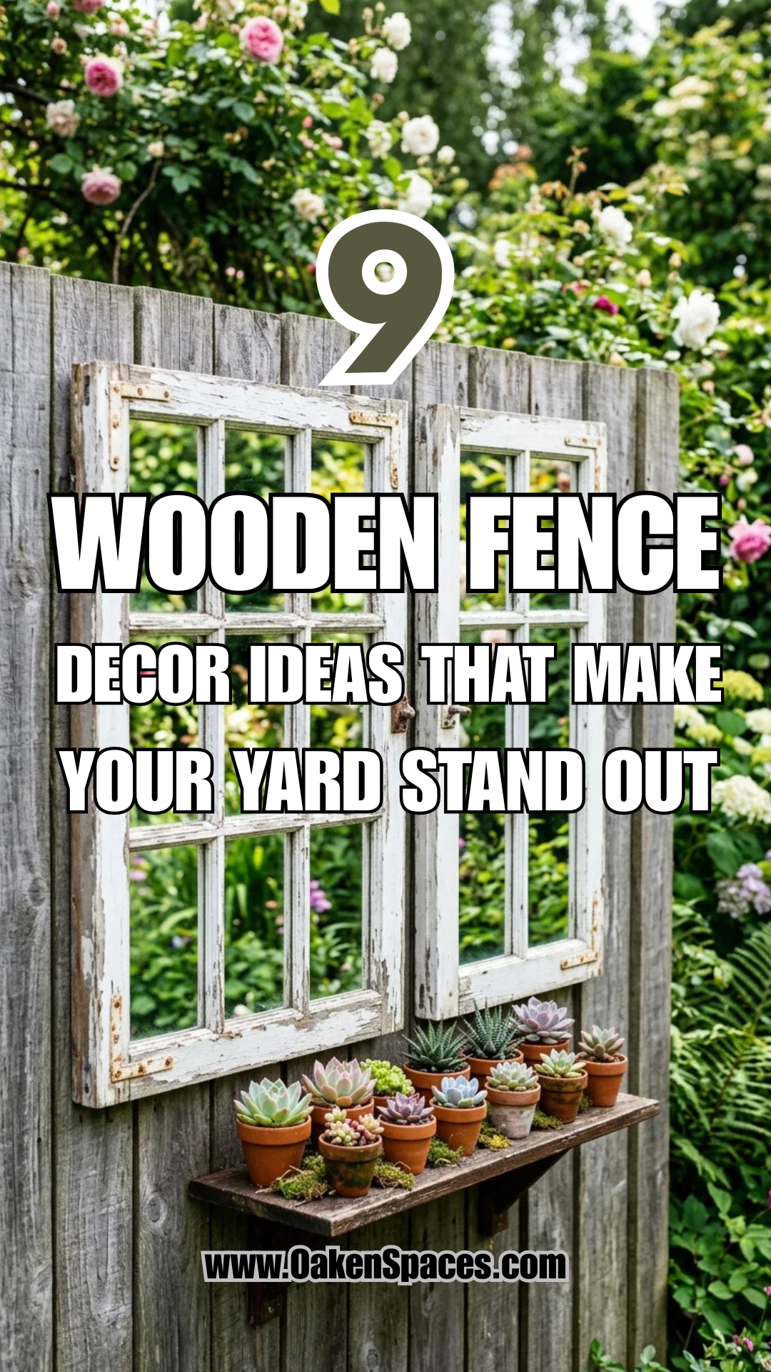 9 Wooden Fence Decor Ideas That Make Your Yard Stand Out
