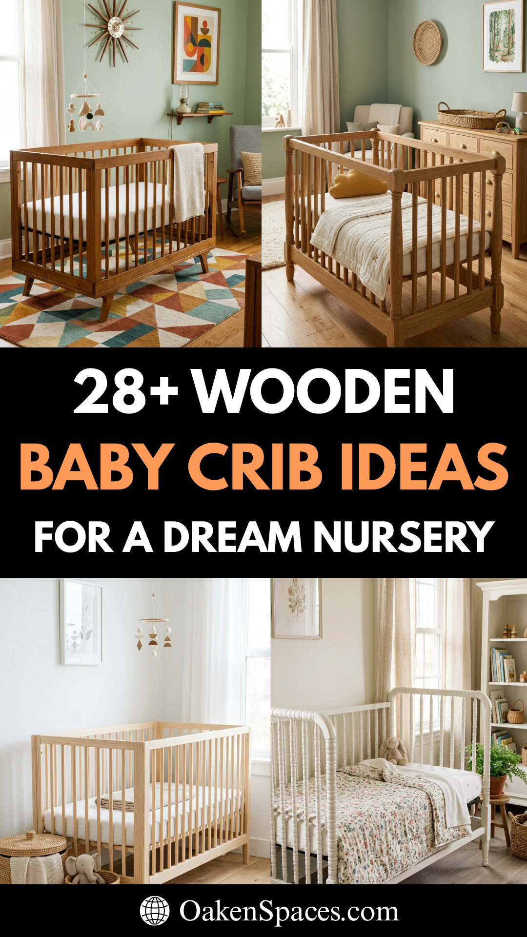 28 Wooden Baby Crib Ideas for a Dream Nursery