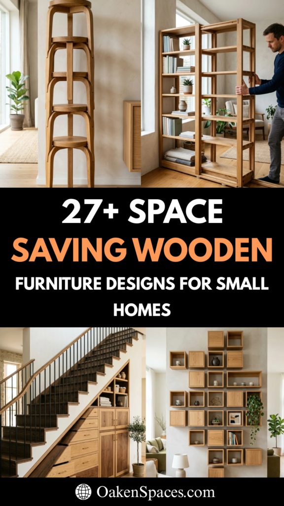 27 Space Saving Wooden Furniture Designs for Small Homes