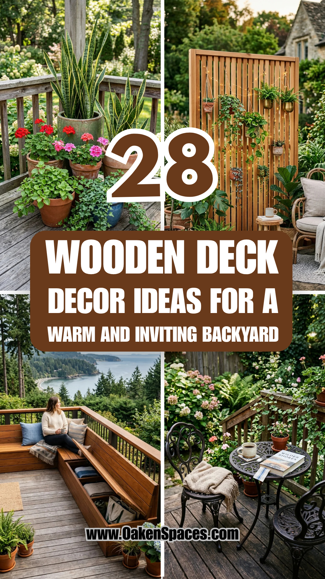28 Wooden Deck Decor Ideas for a Warm and Inviting Backyard