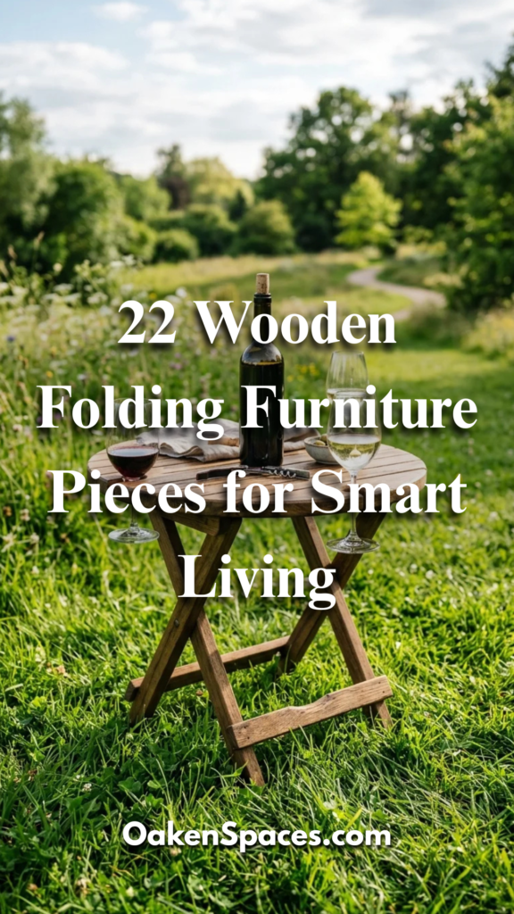 22 Wooden Folding Furniture Pieces for Smart Living