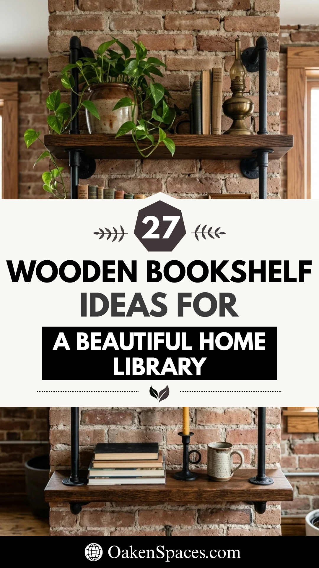 27 Wooden Bookshelf Ideas for a Beautiful Home Library
