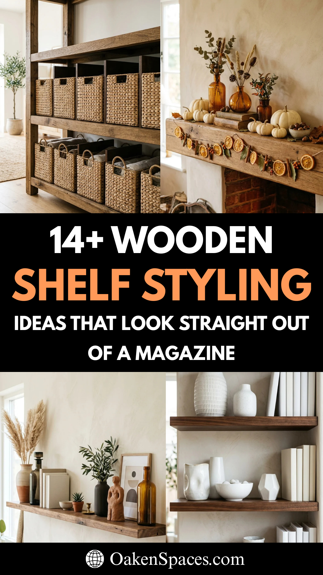 14 Wooden Shelf Styling Ideas That Look Straight Out of a Magazine