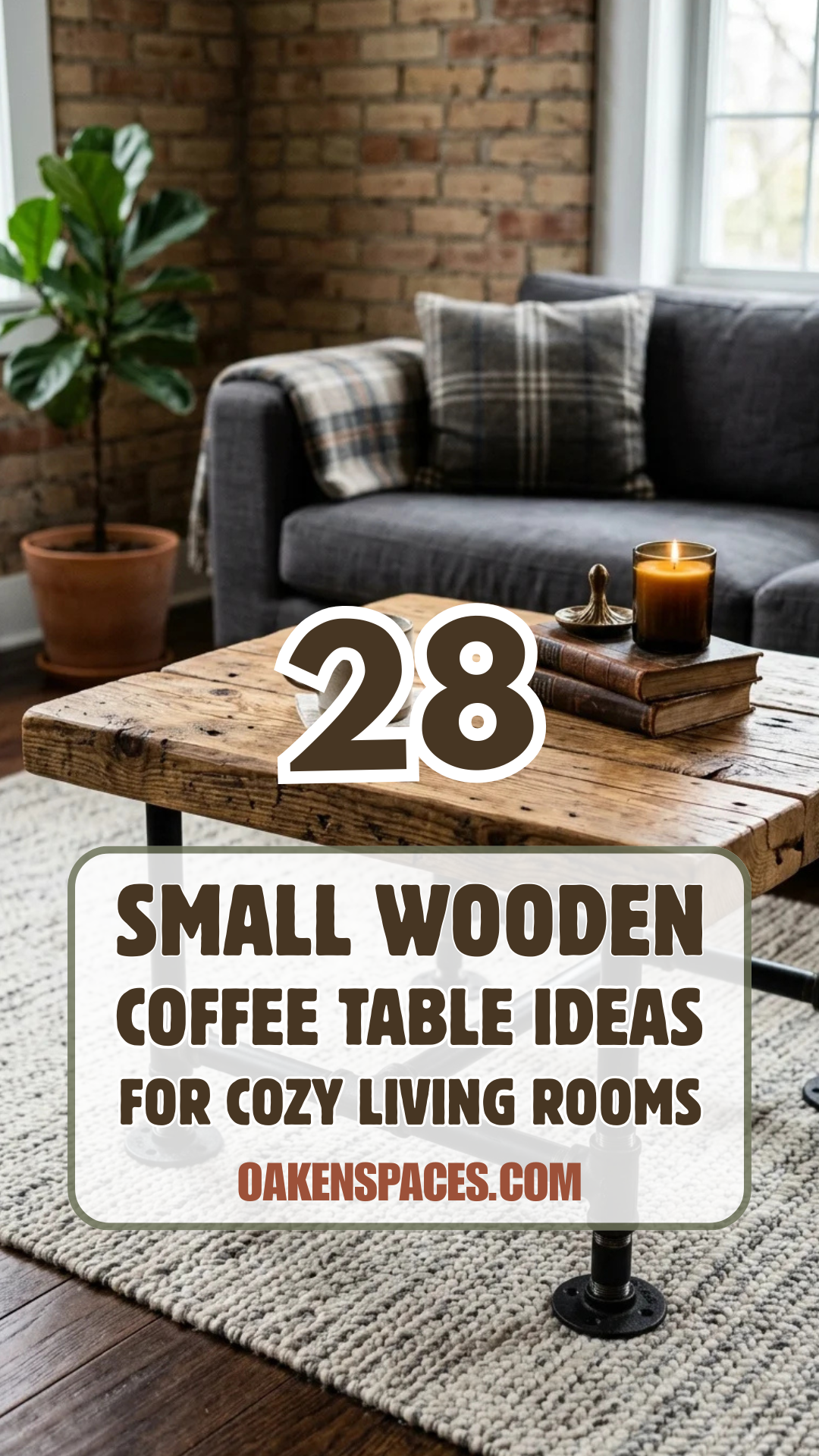 28 Small Wooden Coffee Table Ideas for Cozy Living Rooms