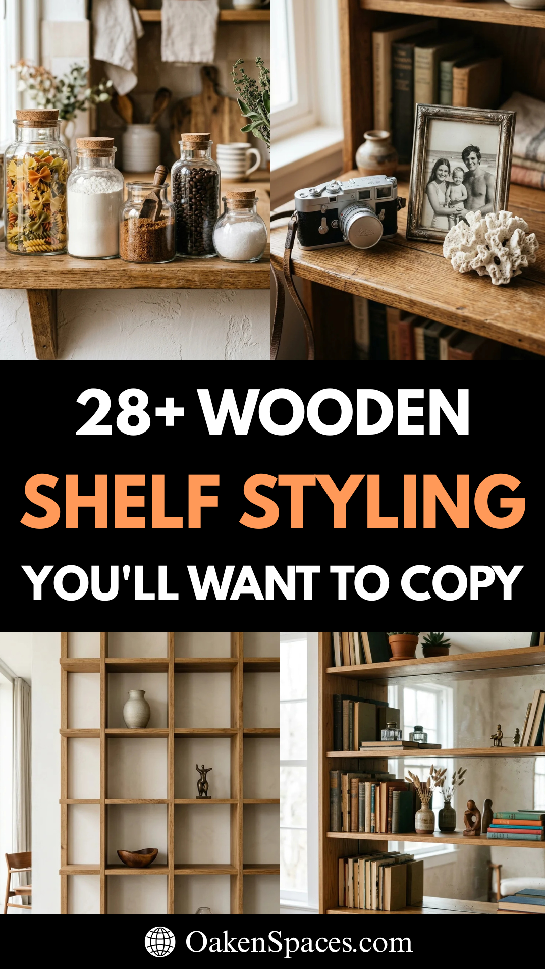 28 Wooden Shelf Styling Ideas You’ll Want to Copy