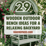 29 Wooden Outdoor Bench Ideas for a Relaxing Backyard